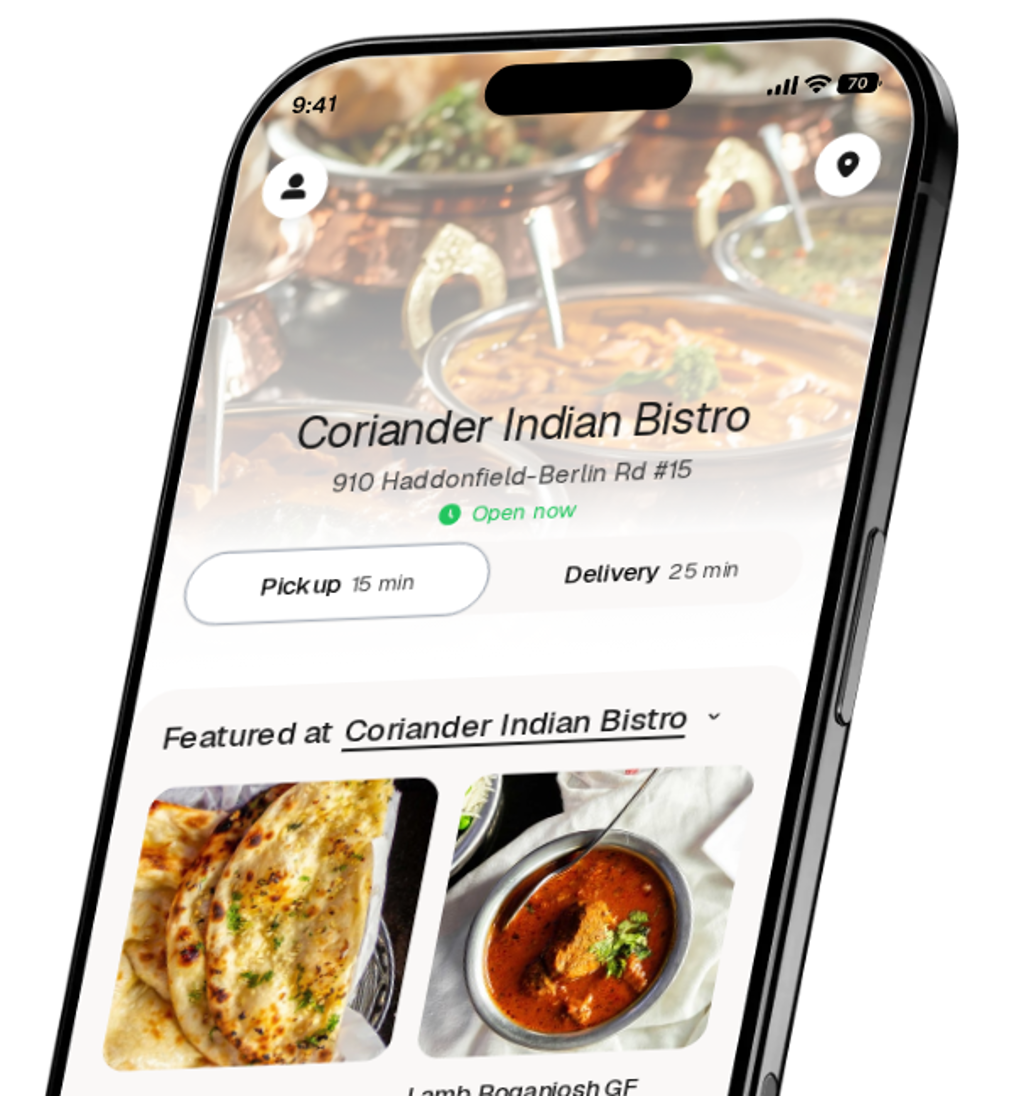 Coriander Indian Bistro app preview